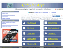 Tablet Screenshot of calculararea.com